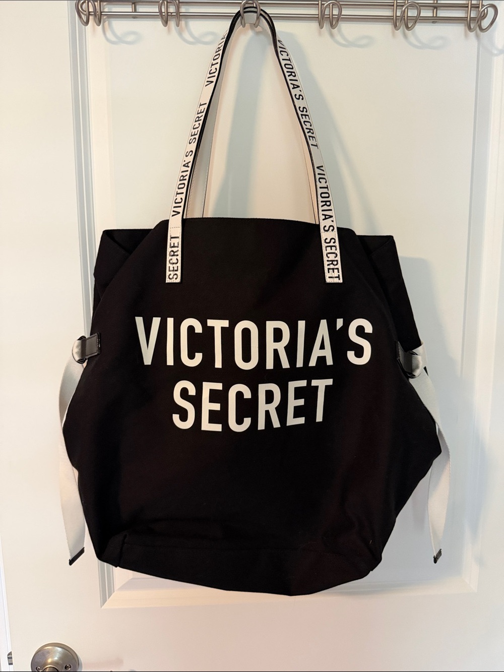 Victoria's Secret Black and White Logo Tote